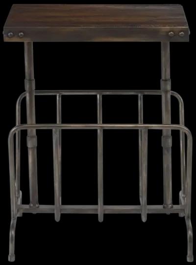 Sonora Industrial Magazine Accent Table