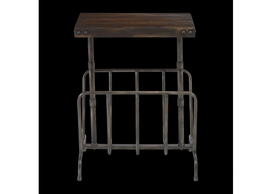 Sonora Industrial Magazine Accent Table