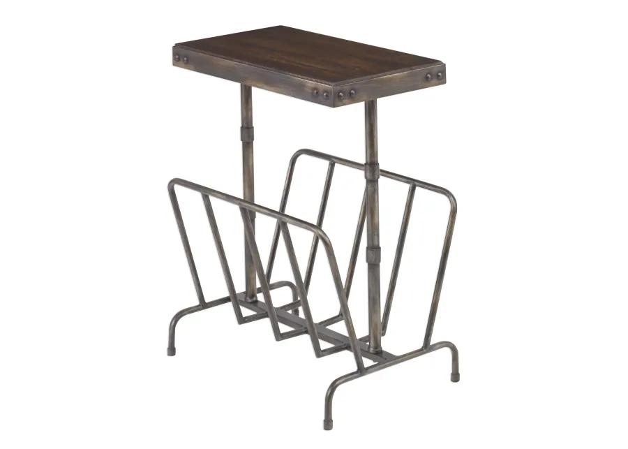 Sonora Industrial Magazine Accent Table