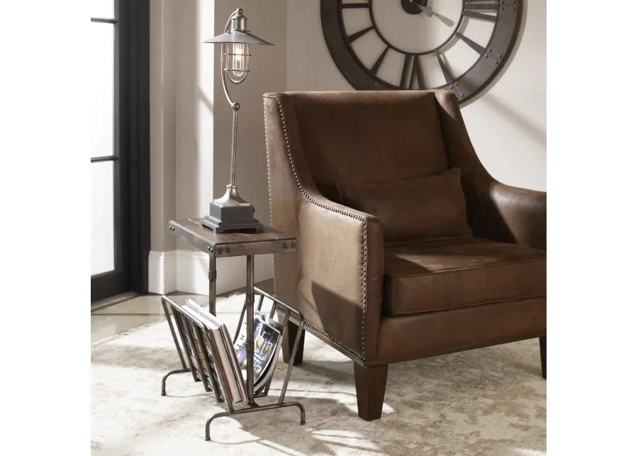 Sonora Industrial Magazine Accent Table