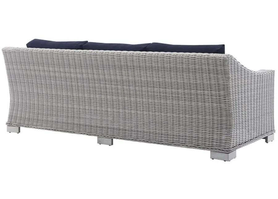 Conway Sunbrella® Outdoor Patio Wicker Rattan Sofa