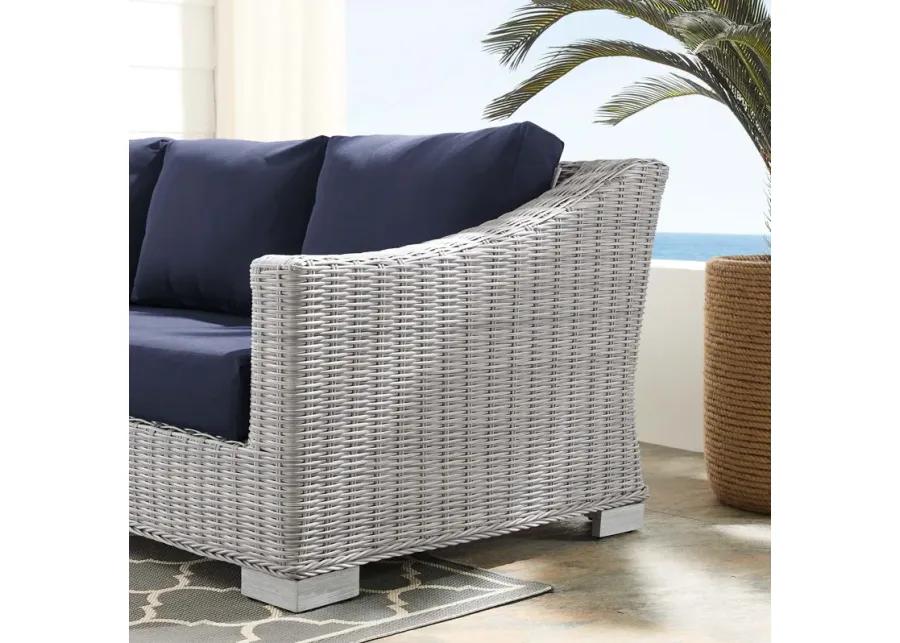 Conway Sunbrella® Outdoor Patio Wicker Rattan Sofa