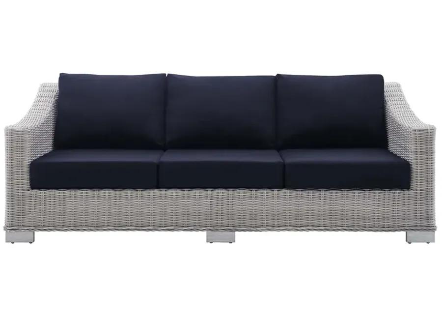 Conway Sunbrella® Outdoor Patio Wicker Rattan Sofa