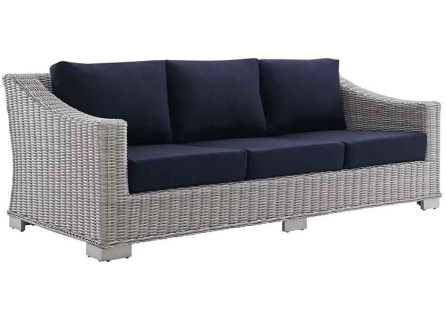 Conway Sunbrella® Outdoor Patio Wicker Rattan Sofa