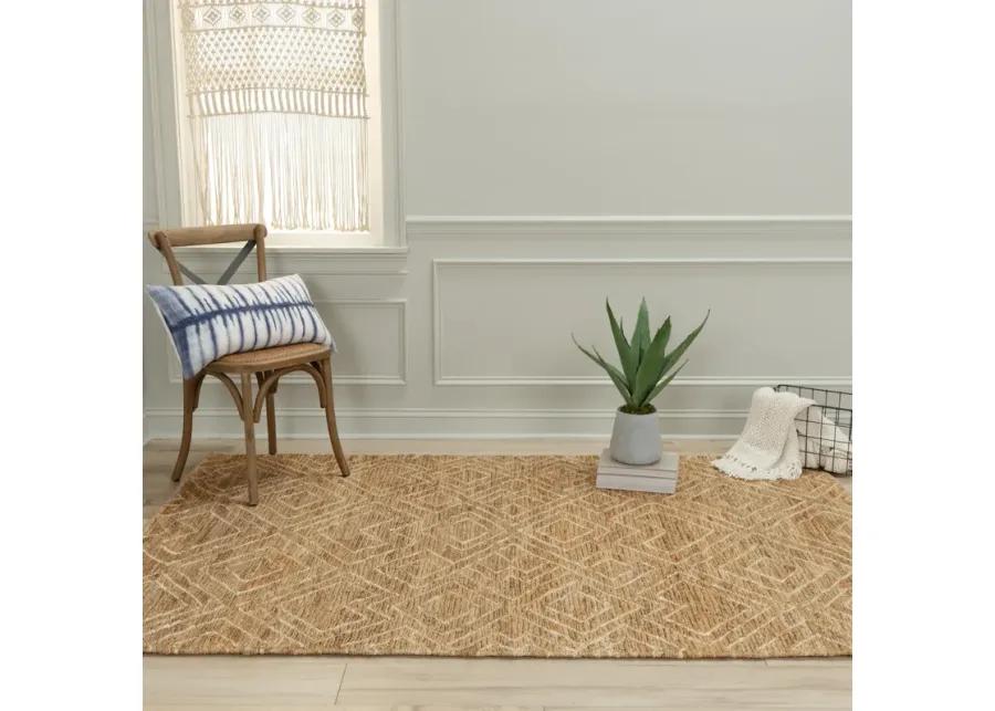 Bengal Natural/Beige  Jute 8' x 10' Rectangle Rug