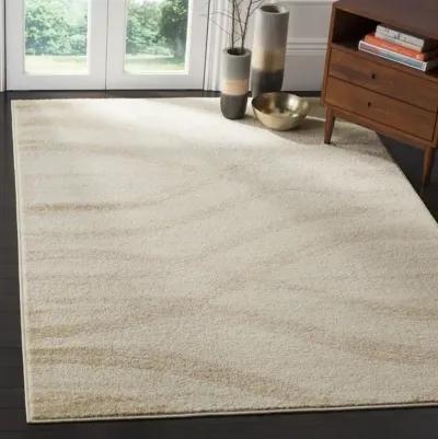 Adirondack Contemporary Cream / Champagne 3' X 5' Powerloomed Rug