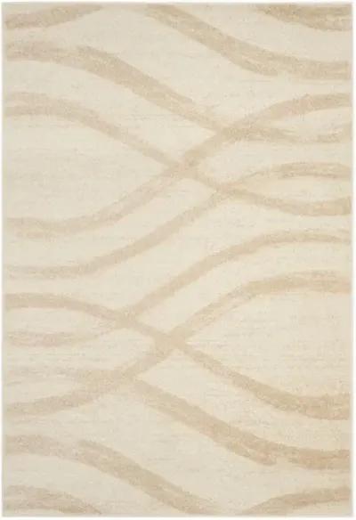 Adirondack Contemporary Cream / Champagne 3' X 5' Powerloomed Rug