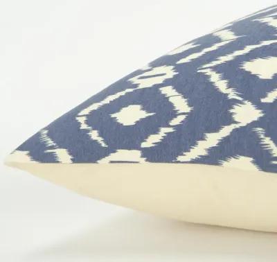 Ikat Blue Pillow