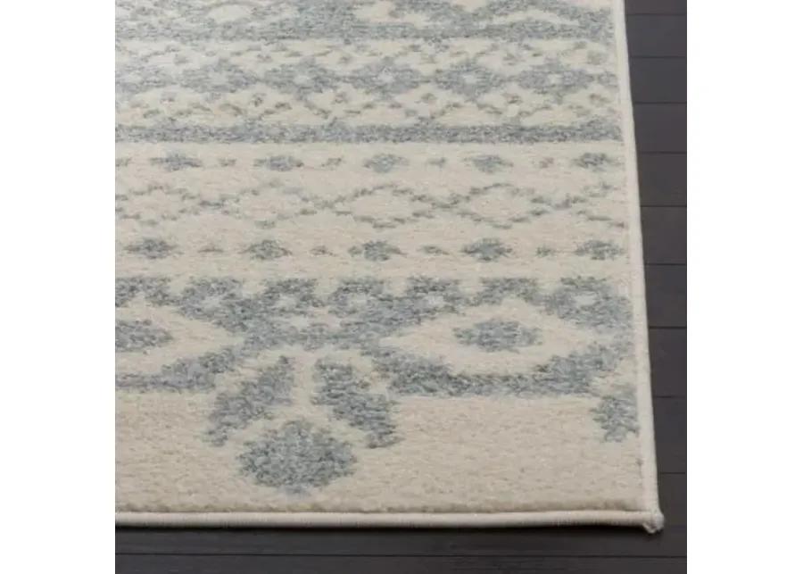 Adirondack Contemporary Ivory / Slate 3' X 5' Powerloomed Rug