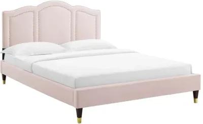 Emerson Performance Velvet King Platform Bed