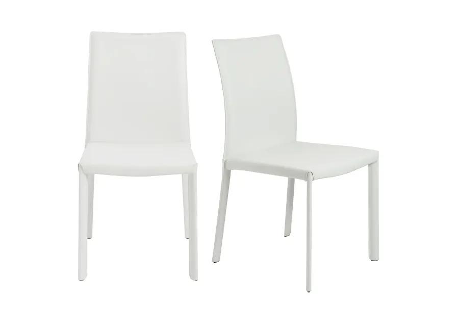 Hasina Side Chair in White - Set of 2