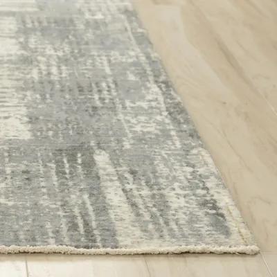 Couture Gray Classic/Updated NZ Wool/Tencel Blend 5' x 8' Rectangle Rug