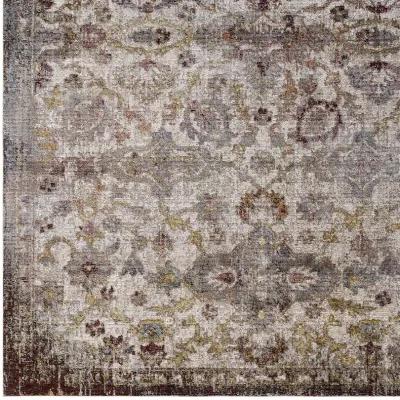 Success Kaede Distressed Vintage Floral Moroccan Trellis 8x10 Area Rug