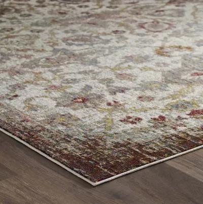 Success Kaede Distressed Vintage Floral Moroccan Trellis 8x10 Area Rug