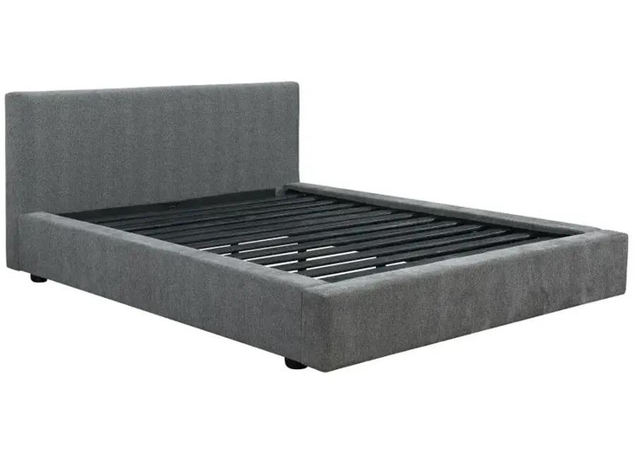 Gregory Upholstered Platform Bed Graphite