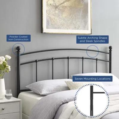 Abigail Queen Metal Headboard