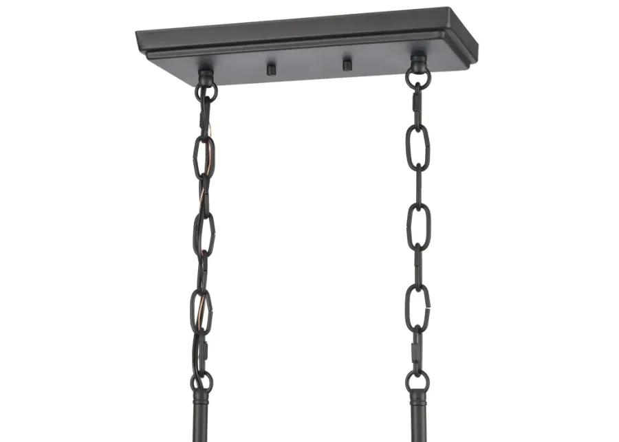 Ellisville 34'' Wide 6-Light Chandelier - Matte Black