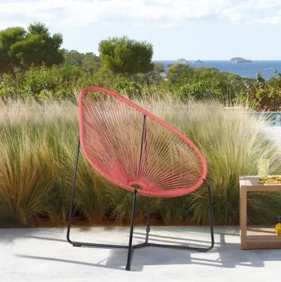 Acapulco Indoor Outdoor Steel Papasan Lounge Chair 