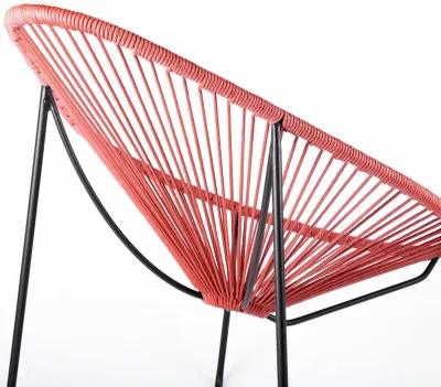 Acapulco Indoor Outdoor Steel Papasan Lounge Chair 