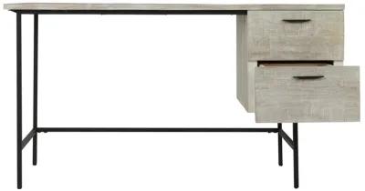 Industrial 2 Drawer Desk White by Kosas Home