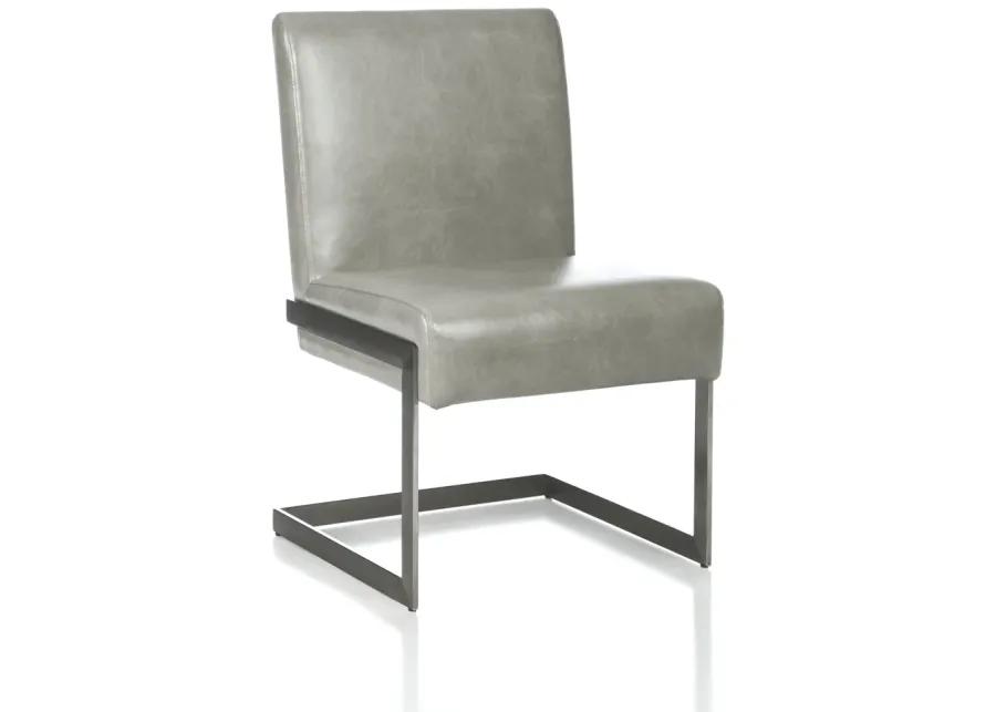 Coral Synthetic Leather Upholstered Dining Chair