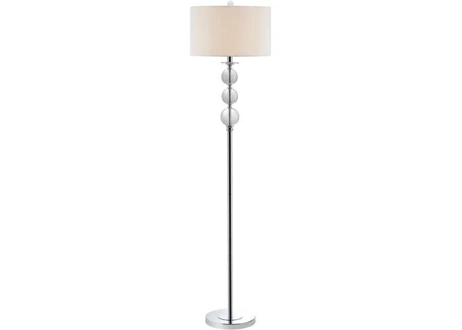 Pippa 61-Inch H Glass Globe Floor Lamp