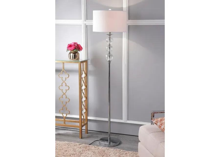 Pippa 61-Inch H Glass Globe Floor Lamp