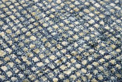 Talbot Blue Tweed Wool 2'6" x 8' Runner Rug