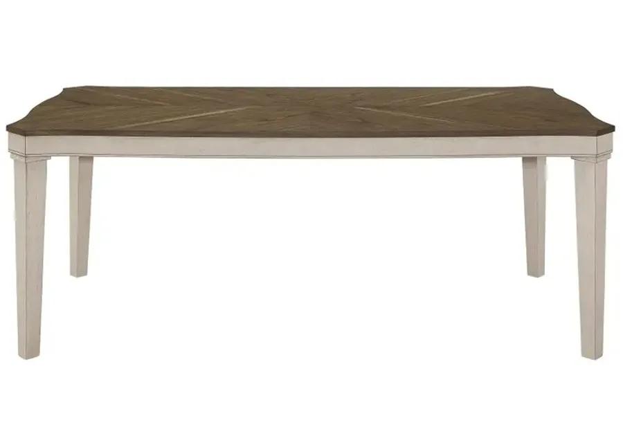 Ronnie Starburst Dining Table Nutmeg and Rustic Cream