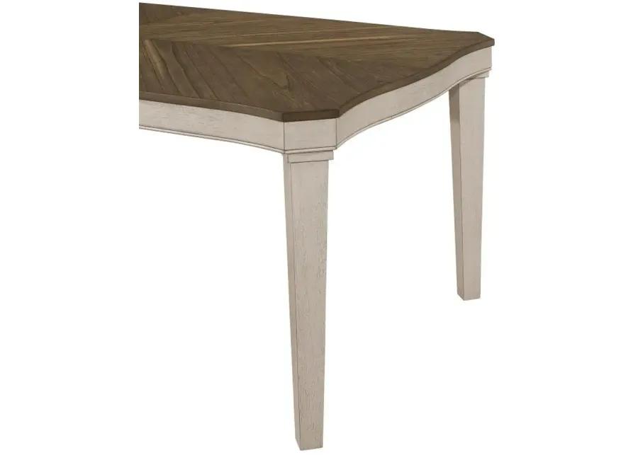 Ronnie Starburst Dining Table Nutmeg and Rustic Cream