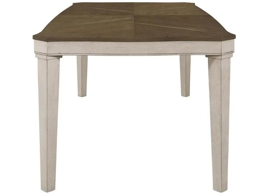 Ronnie Starburst Dining Table Nutmeg and Rustic Cream