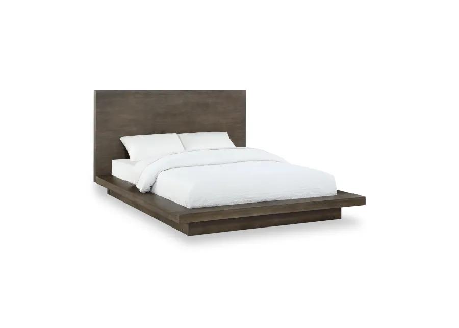 Melbourne Queen-Size Panel Bed in Dark Pine