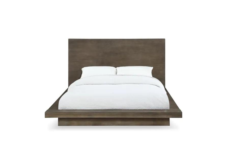 Melbourne Queen-Size Panel Bed in Dark Pine