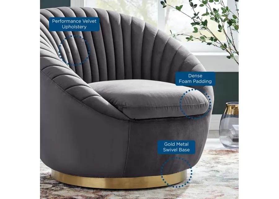 Whirr Tufted Swivel Chair