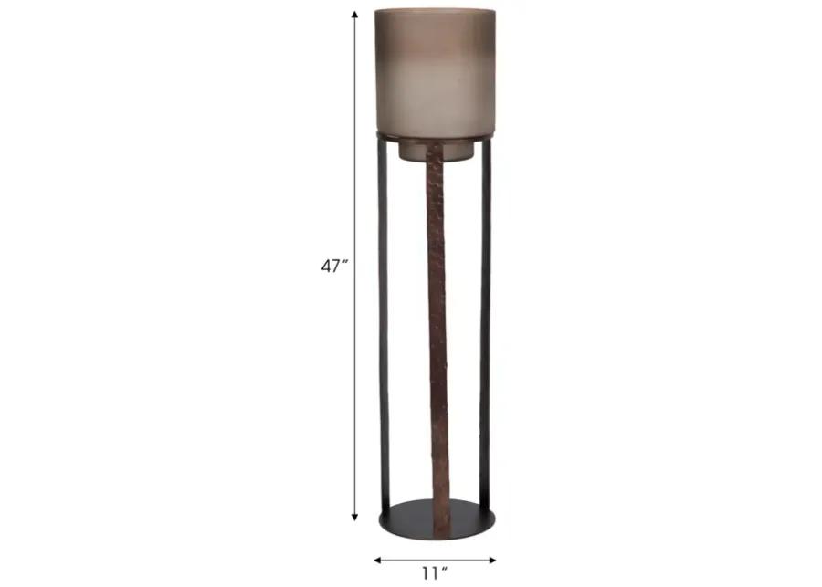 47" Lantern On Stand, Bronze