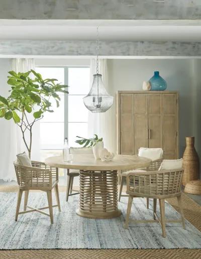 Surfrider 60in Rattan Round Dining Table