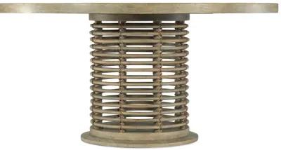 Surfrider 60in Rattan Round Dining Table