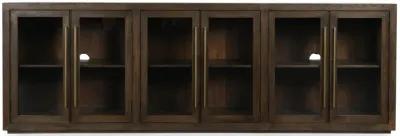 Bradley Oak Wood 6Dr Cabinet Landmark Brown