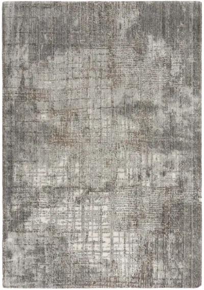 Ankara Gray Abstract Recycled Polyester 10' x 13' Rectangle Rug