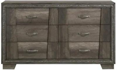 Janine 6-drawer Dresser Grey