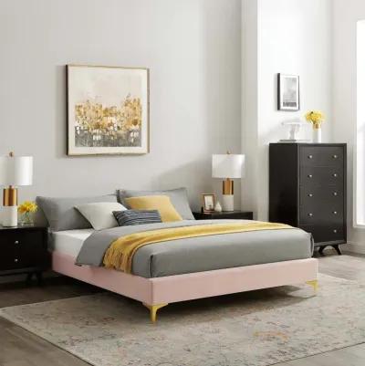 Sutton King Performance Velvet Bed Frame