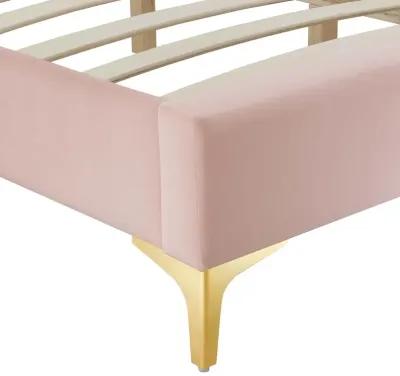 Sutton King Performance Velvet Bed Frame