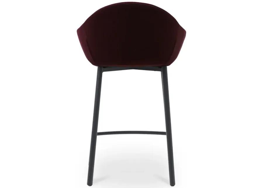 Emily Counter Stool Wine Velvet