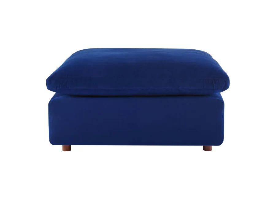 Commix Down Filled Overstuffed Performance Velvet Ottoman