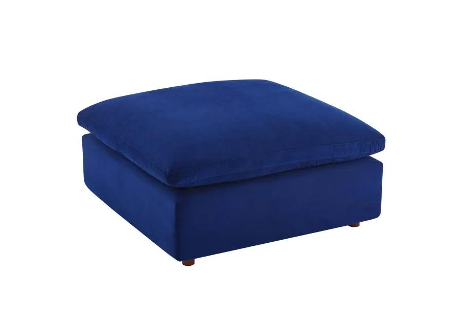 Commix Down Filled Overstuffed Performance Velvet Ottoman