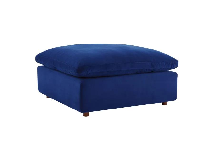 Commix Down Filled Overstuffed Performance Velvet Ottoman