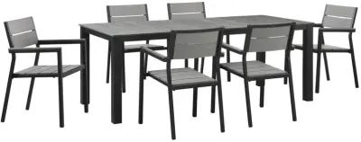 Maine 7 Piece Outdoor Patio Dining Set