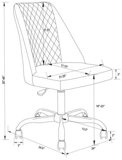 Alfredo Upholstered Back Office Chair