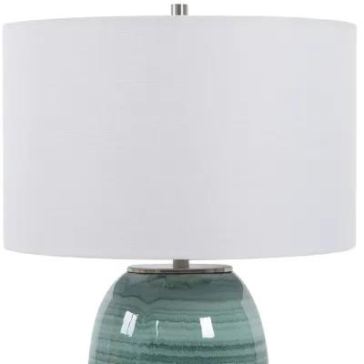 Caicos Teal Table Lamp