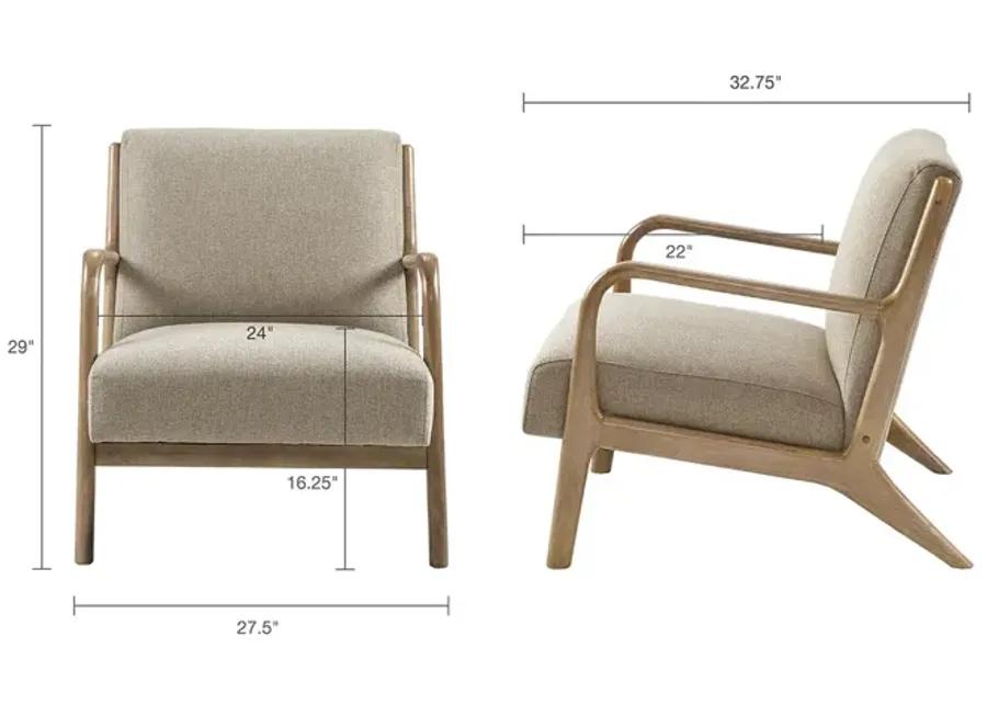 INK+IVY Novak Taupe Lounge Chair